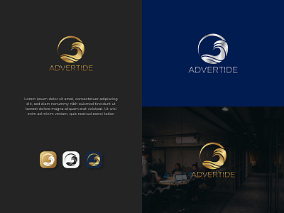 Modern Attractive Luxury Abstract Logo For Advertide Company ecommerce
