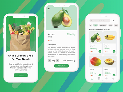 Grocery Mobile App UI