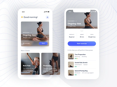 Yoga App accessibility app design clean clean ui concept design easy to use likeforlike meditate minimal mobile app mobile design namaste product design ui ux yoga app