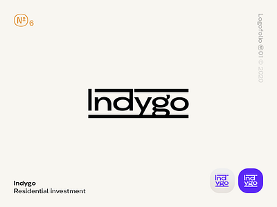 Logofolio №01 — Indygo behance branding design graphic design graphic designer home house icon logo real estate vector