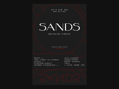 SANDS - Poster banner branding design fest festival graphic graphic design illustration logo music music festivals poster product typography ui vector webdesign