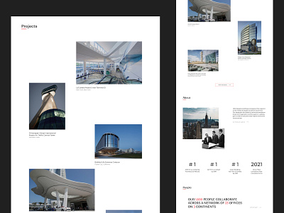 HOK - Website concept architecture branding corporate design engineering interior logo product typography ui ux vector webdesign