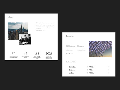 HOK - Website concept architecture branding corporate design engin interior logo minimal product typography ui ux webdesign