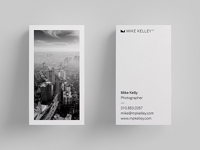 Mike Kelly Inc. Photography – Business Card business card identity inc kelley logo mike personal photographer visual