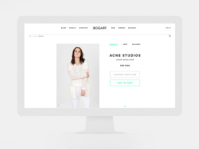 Bogartstore - Webshop bogart clothing fashion identity norway scandinavia shop store ui ux visual webshop