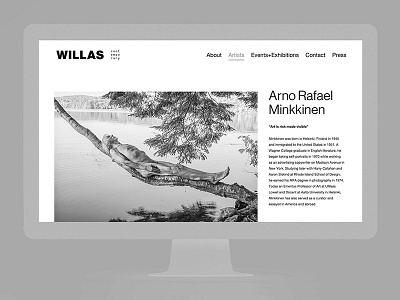 Willas Contemporary Identity — Web design museum ui ux web
