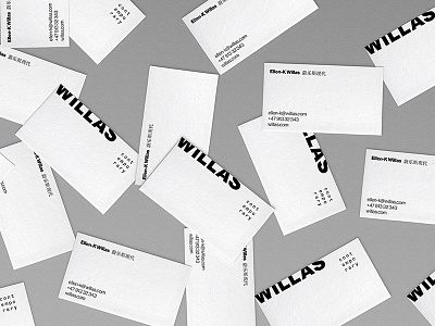 Willas Contemporary Identity — Business Cards