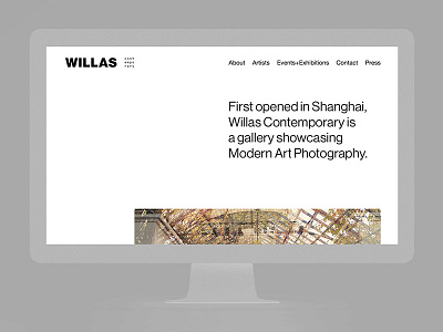 Willas Contemporary—Web contemporary design museum ui ux web willas