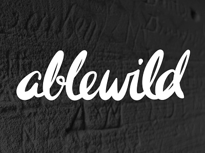 Ablewild script (Mo' Phat Version) branding corporate id hand lettering logo
