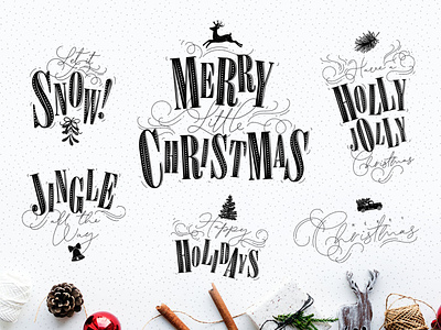 Christmas Vintage Collection lettering