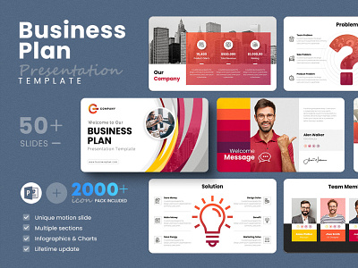 Business Plan Presentation Template graphic design pitch deck ppt pptx