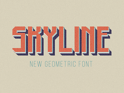 Skyline font lettering letters sans serif typeface typography