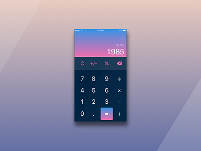 Daily UI #004 - Calculator