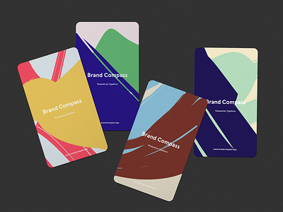 Brand Compass cards - Typeform brand compass card design colour typeform