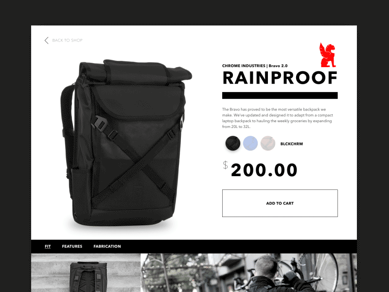 Product page 003 dailyui