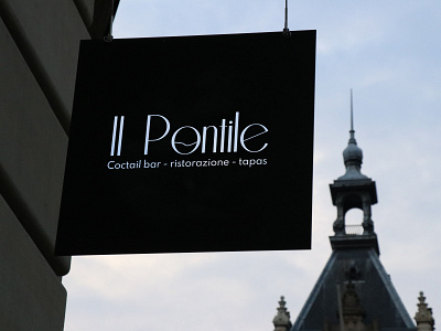 Il Pontile bar brand branding design graphic design logo logotype typography