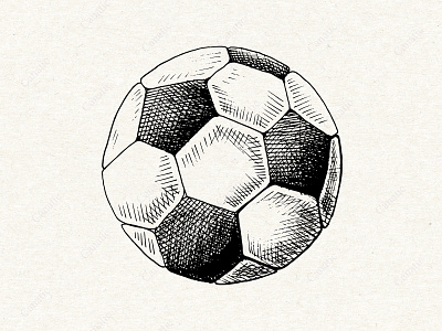 Football sketch. Hand drawn soccer ball ball black black and white football hand drawn illustration ink line art outline sketch soccer sport