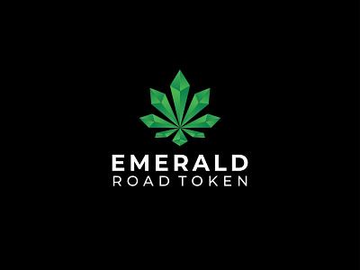 Emerald branding design green icon illustration leaf leaves logo vector