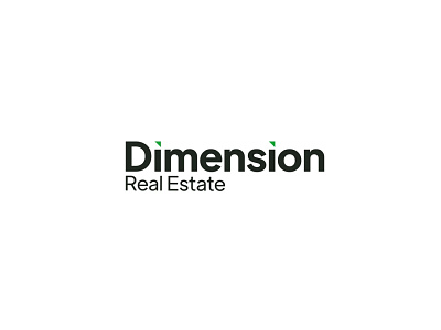 Dimension logo branding design illustration logo real estate logo vector