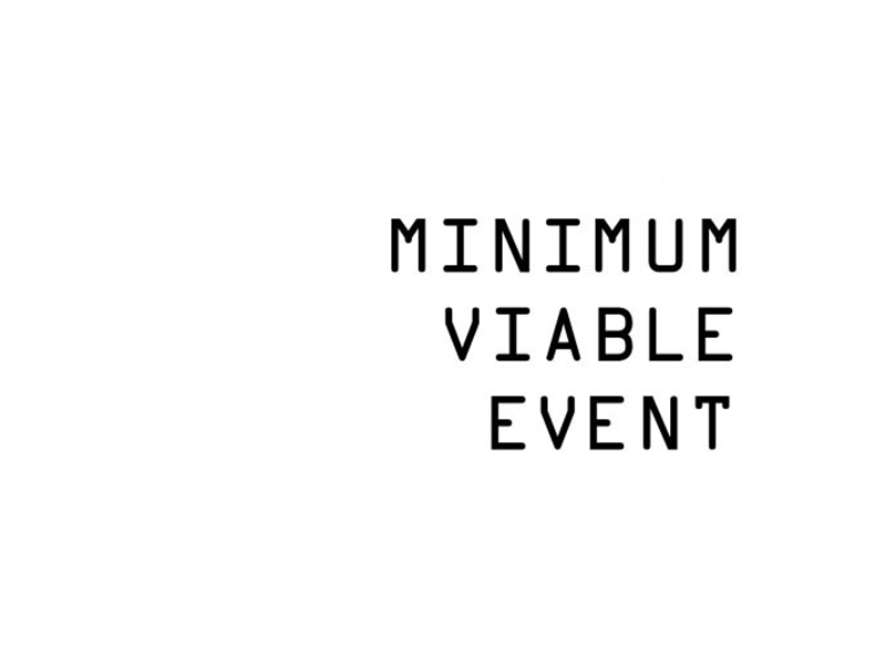 Minimum Viable Event Logo animation branding design event identity logo minimum viable event