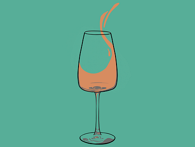 Ikea wine glass adobe fresco color palette digital design digital illustration illustration