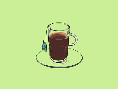 Fenjen shai (tea cup) adobe fresco color palette design digital design digital illustration everyday object illustration