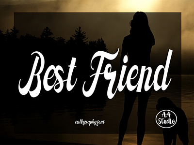 Best Friend Font 3d animation branding graphic design logo motion graphics ui