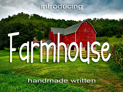 Farmhouse font