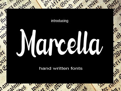 Marcella font 3d animation branding graphic design logo motion graphics ui