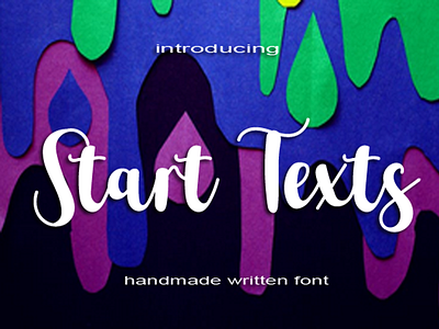 Start text font