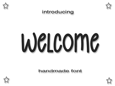 Welcome font