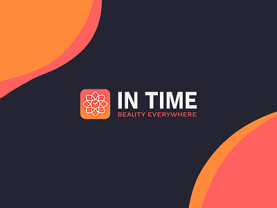 IN TIME - Logo design beauty branding design graphic design in time logo logo design saloon time