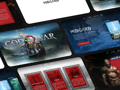 God of War - Website design