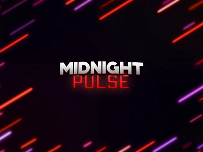 Midnight Pulse - Logo design 2d brand identity branding design game game logo logo logo design midnight music neon photoshop pulse rythm steam
