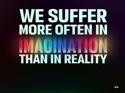 We suffer 2d artwork challenge colorful december design holographic imagination lettering quote reality suffer typography