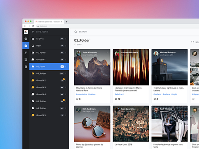 🗃 File manager design interaction product ui ux visual web