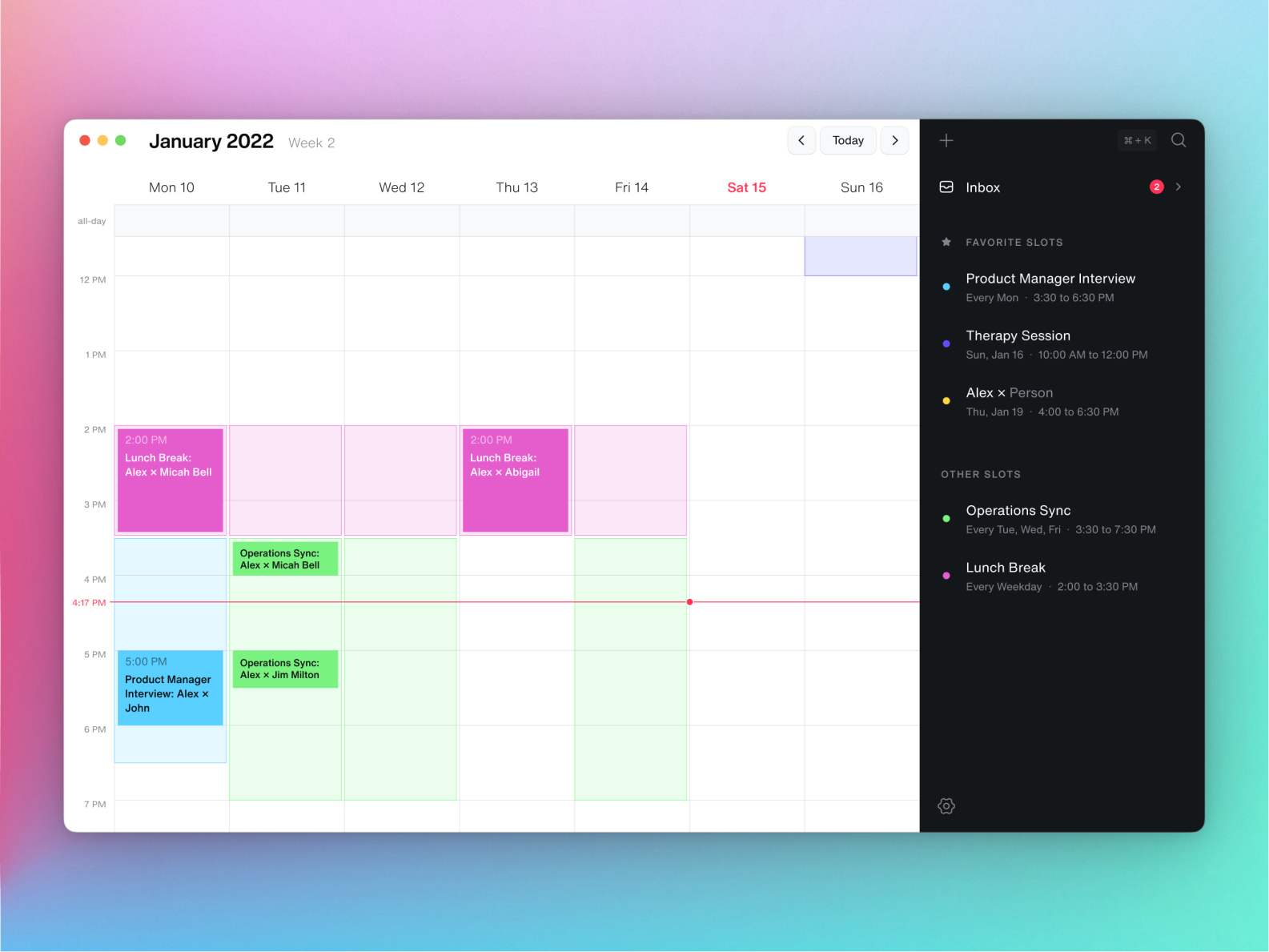 🗓 Calendar app by Alex T. on Dribbble