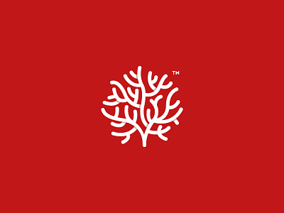 Corallo brand brand identity. coral food logo logo design minimal red restaurant symbol trade mark