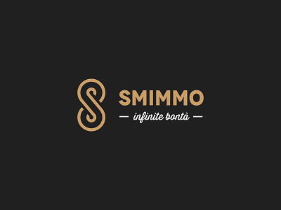 Smimmo | infinite bontà brand infinity lettering logo logo design logotype. minimal pastry s symbol trade mark