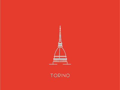 Torino | Mole Antonelliana architecture brand identity illustration italy logo minimal mole antonelliana torino turin