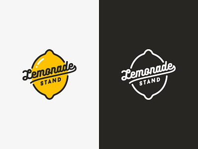Lemonade Stand brand fashion juicy lemon lemonade logo logotype street urban yellow