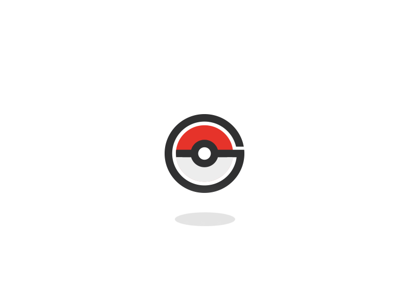 Pokémon GO redesign logo minimal monogram pokeball pokémon pokémon go symbol trademark ui ux