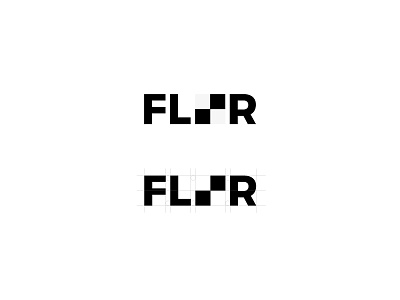 Floor Logo black and white floor logo logotype minimal tiles trademark