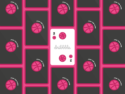 Dribbble invitations cards dribbble game giveaway graphic design invitations invite play two