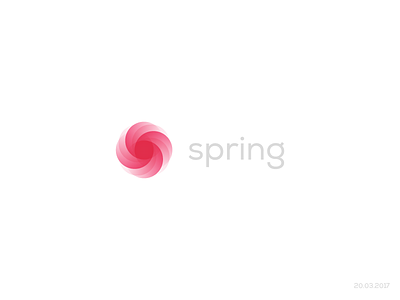 Spring Logo flower logo logo design rose spring sun