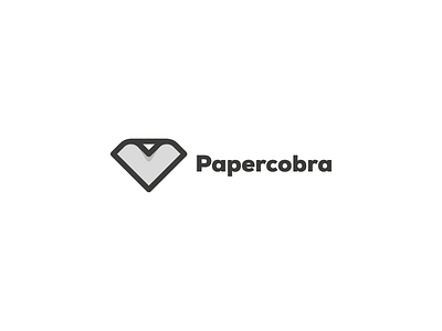Papercobra logo design cobra logo logo design minimal paper print trademark