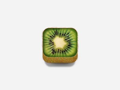 kiwifruit iphone icon app design drawing food fruit green icon idea ios iphone logo yummy