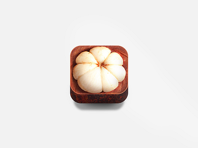 mangosteen fruit iphone icon brown food fruit icon idea ios iphone mangosteen red sketch ui white