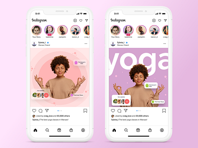 Banners for Instagram awareness calmness consciousness design figma health instagram meditation nirvana pacification photoshop poland post relax rest ui warszawa wellbeing worsaw yoga