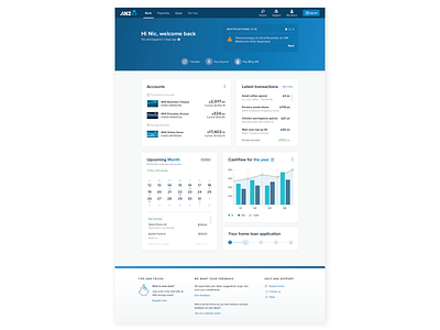 Internet Banking Dashboard hcd productdesign ui ux